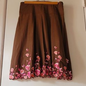 Full skirt from Anthropology, M, Chocolate brown.